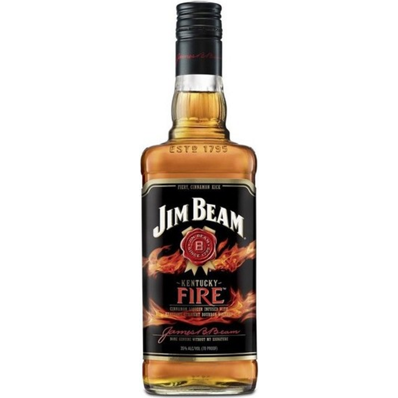 Jim Beam Kentucky Fire Kentucky Straight Bourbon Whiskey - Cinnamon Infused 750mL