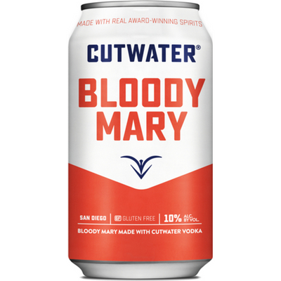 Cutwater Spirits Mild Bloody Mary with Fugu Vodka Cocktail 4 Pack 12 oz Cans