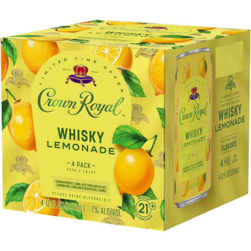 Crown Royal Whisky Lemonade 12oz Box