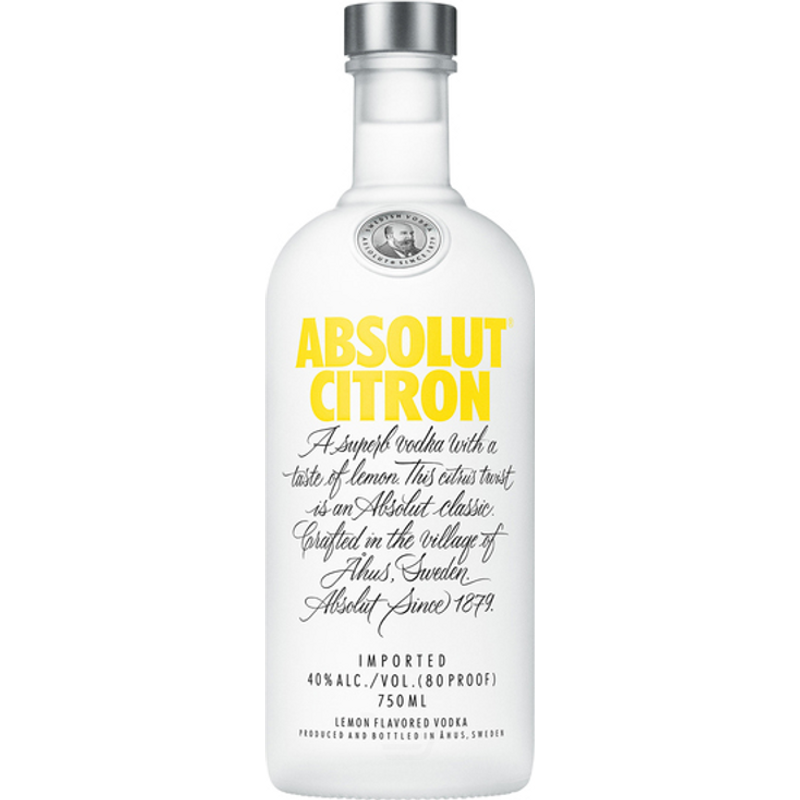 Absolut Country of Sweden Citron Lemon Vodka 200mL