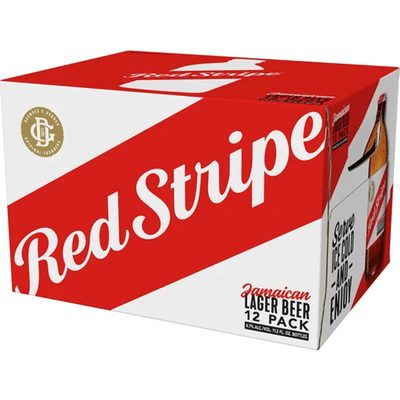 Red Stripe Jamaican Lager 12 Pack 12 oz Bottles