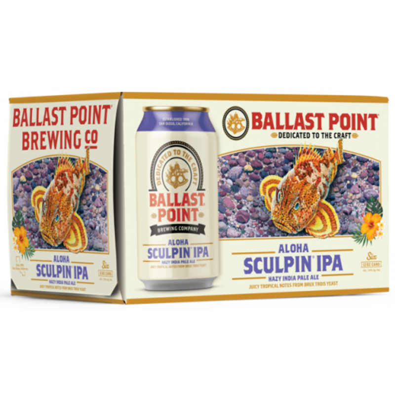 Ballast Point Aloha Sculpin IPA 6x 12oz Cans