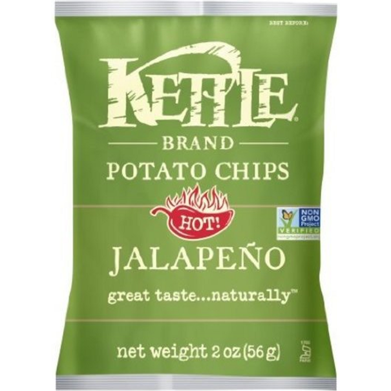 Kettle Brand  Potato Chips Jalapeno 2 oz Bag