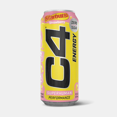 C4 Starburst Strawberry Energy Drink 16oz Can