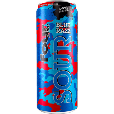 Four Loko Blue Razz Malt Liquor Beer 23.5 oz Can