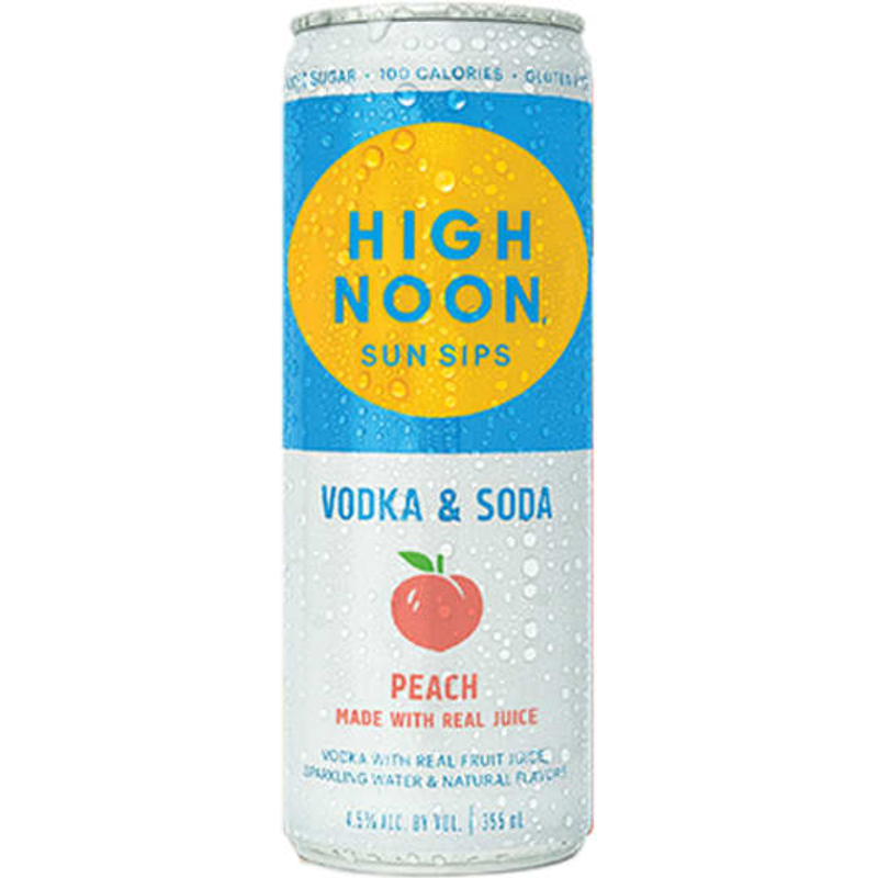 High Noon Peach Hard Seltzer 355ml Can