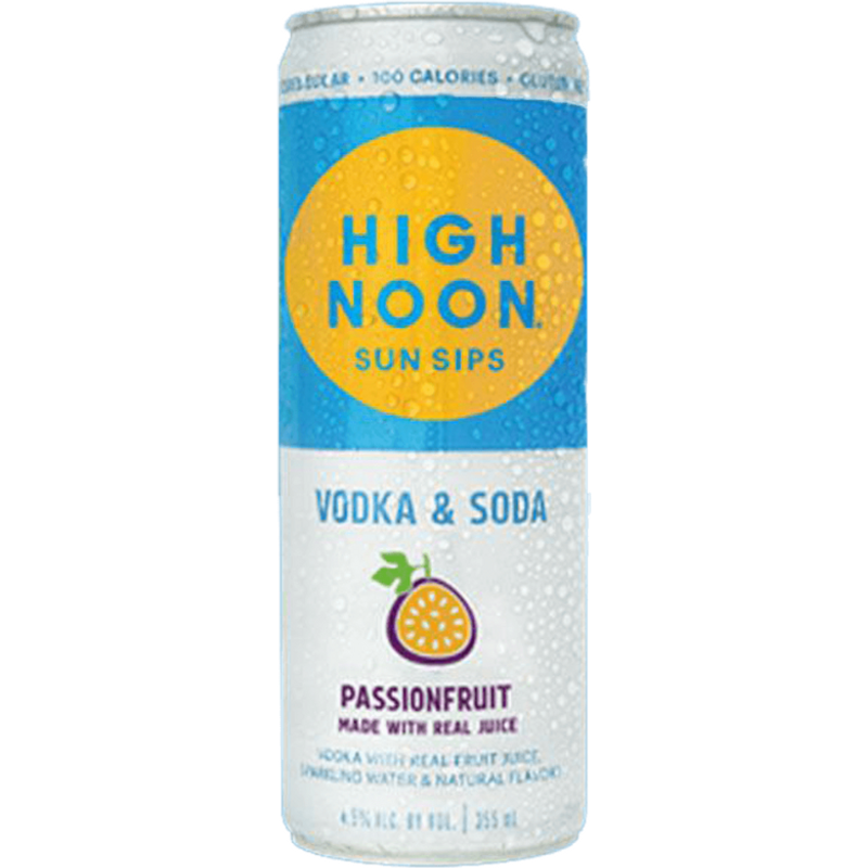 High Noon Passion Fruit Vodka & Soda 12 oz Can