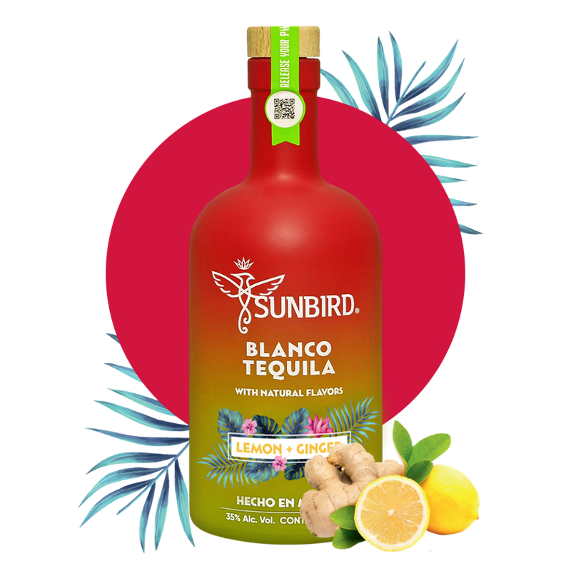 Sunbird Lemon + Ginger Blanco Tequila 750ml Bottle