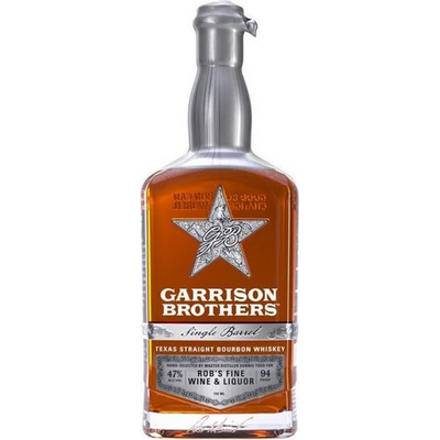 Garrison Brothers Single Barrel Bourbon, 750 ml (47% ABV)