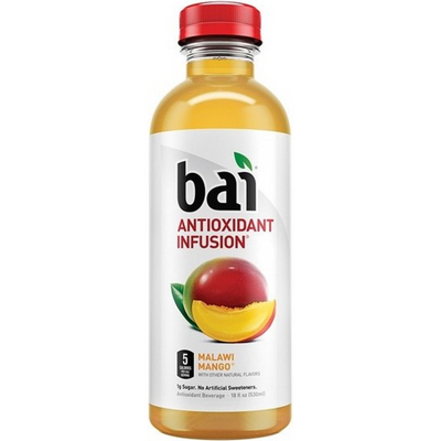 Bai Antioxidant Infusion Antioxidant Beverage Malawi Mango 18 oz Bottle