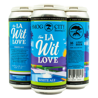 Smog City From La Wit Love 4 Pack 16 oz Cans