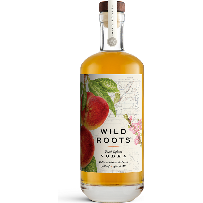 Wild Roots Peach Infused Vodka 750ml Bottle