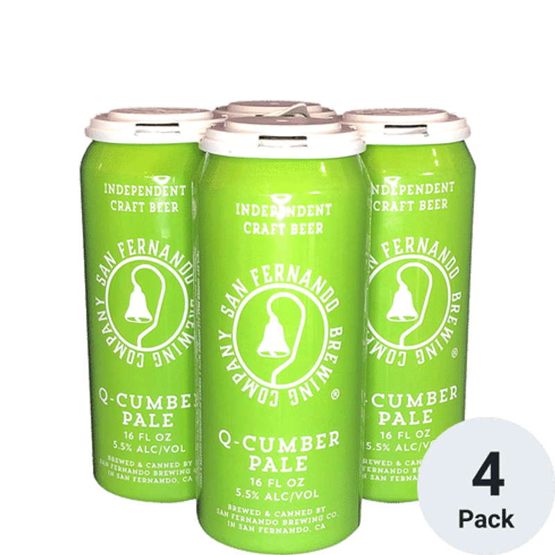 San Fernando Brewing Co. Q-Cumber Pale Ale 4x 16oz Cans