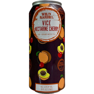 Wild Barrel Vice Nectarine Cherry 16oz Can