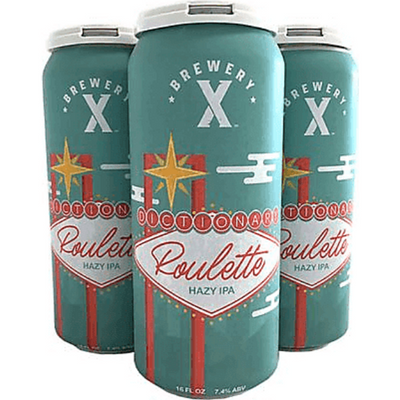 Brewery X Dictionary Roulette Hazy IPA 4 Pack 16 oz Cans 7.4% ABV