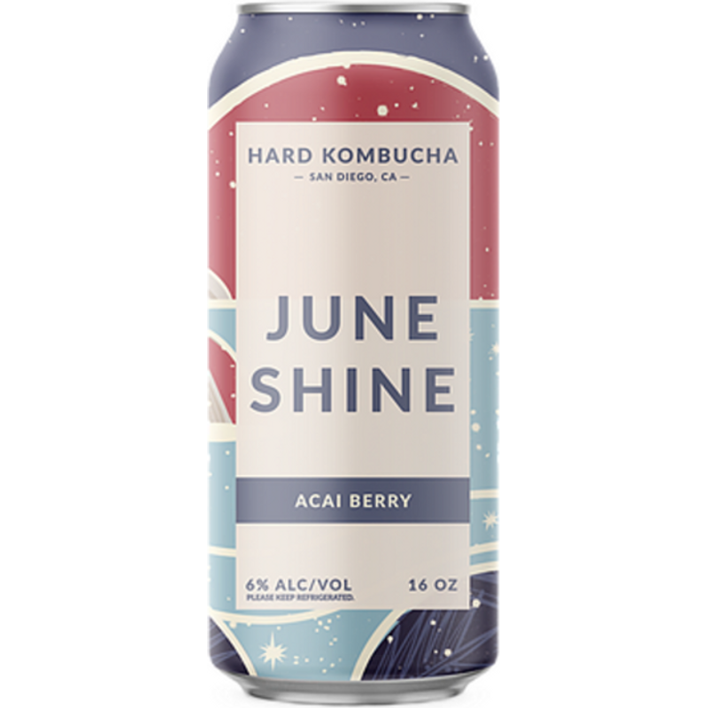 JuneShine Acai Berry Kombucha 16oz Can