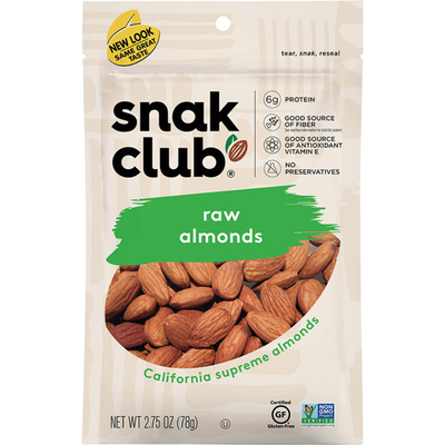 Snak Club Raw Almonds 78g Bag