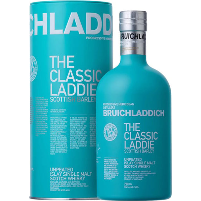 Bruichladdich Scottish Barley The Classic Laddie Unpeated Islay Single Malt Scotch Whisky 750mL