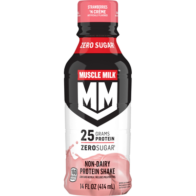 Muscle Milk Strawberries n CrÂme 12oz Bottle