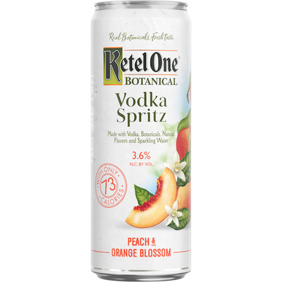 Ketel One Botanical Vodka Spritz Peach & Orange Blossom 12 oz Can