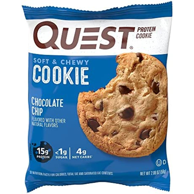 Quest Cookie Chocolate Chips Protein Bar 2.08oz Count