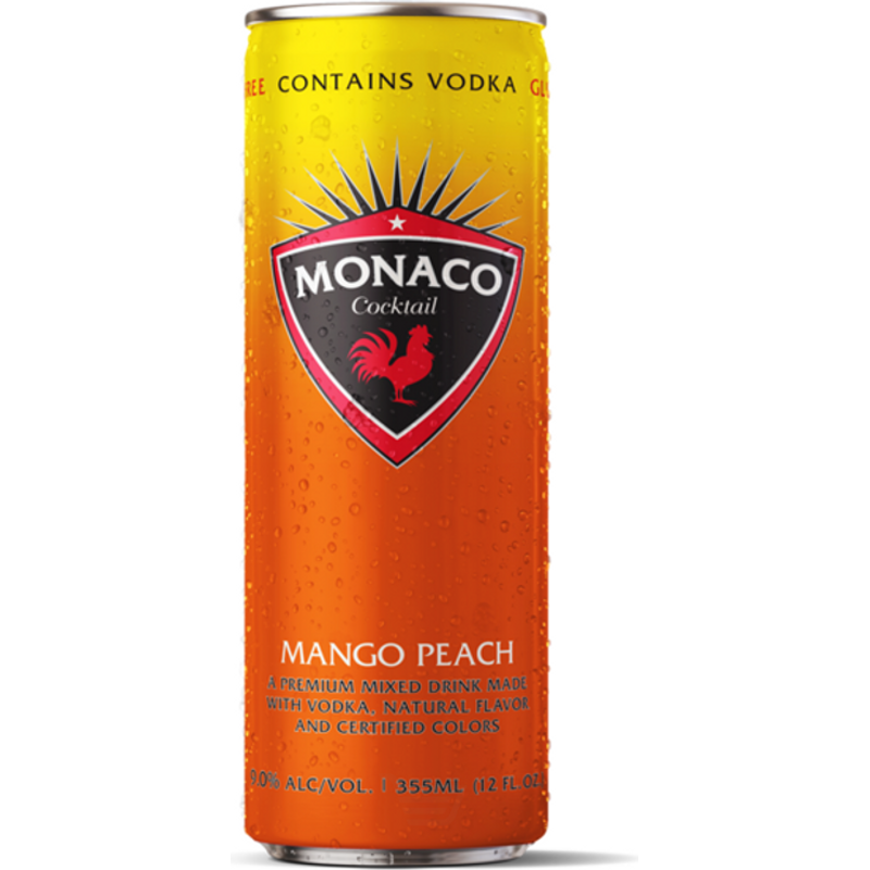 Monaco Cocktail Mango Peach Cocktail 355mL Aluminium Can