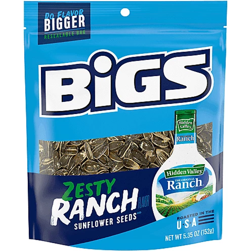 Bigs Sunflower Seeds Zesty Ranch 5.35 oz Box