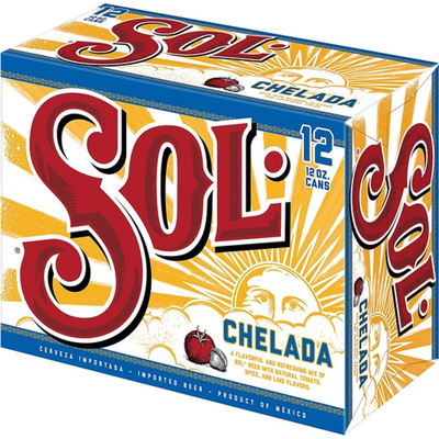 Sol Chelada 12x 12oz Cans