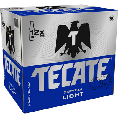 Tecate Light 12 Pack 12 oz Bottles